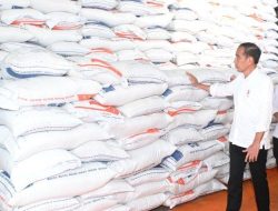Presiden Joko Widodo Pastikan Stok Beras di Gudang Bulog Tercukupi