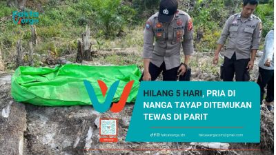 Hilang 5 Hari, Pria di Nanga Tayap Ditemukan Tewas di Parit