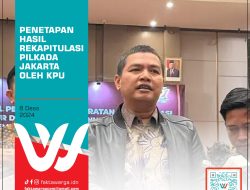 Penetapan Hasil Rekapitulasi Pilkada Jakarta oleh KPU Minggu,8 Desember 2024