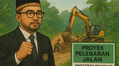 Proyek jalan mangkrak di mempawah