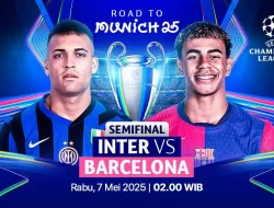 LINK Live Streaming Inter Milan vs Barcelona: Duel Sengit di Semifinal UCL