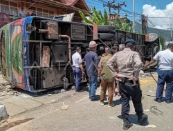 Bus ALS Terguling di Padang Panjang, 2 Tewas dan Belasan Luka-luka