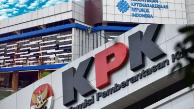 ILUSTRASI GEDUNG KPK DAN KEMENAKER