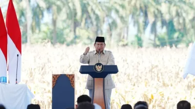 Foto: Presiden Prabowo Subianto mengatakan Indonesia sedang menuju arah yang benar untuk kedaulatan pangan. (dok Istimewa)