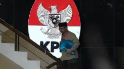 eks Menteri Agama Yaqut Cholil Qoumas, di gedung KPK