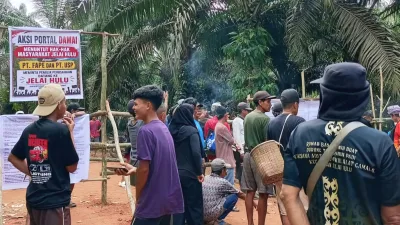 Portal Dibuka Tanpa Musyawarah, Warga Jelai Hulu Ketapang Ungkap Kecewaan